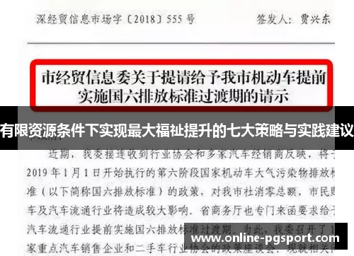 有限资源条件下实现最大福祉提升的七大策略与实践建议